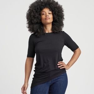 Liquid Jersey Genevette Top - Black